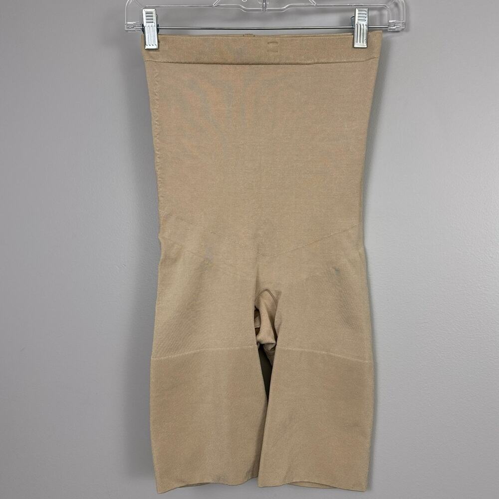 Spanx by Sara Blakely Size 1X Beige High-Waisted Shaper Shorts Shapewear